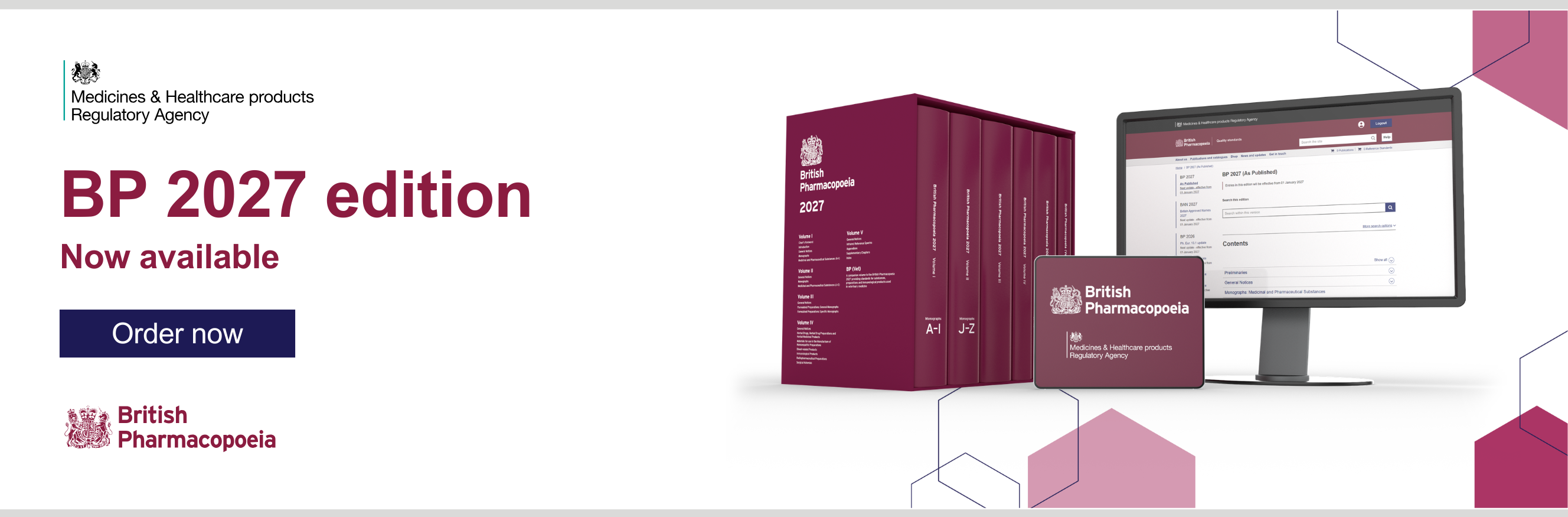 British Pharmacopoeia 2027 - Pre-order now.